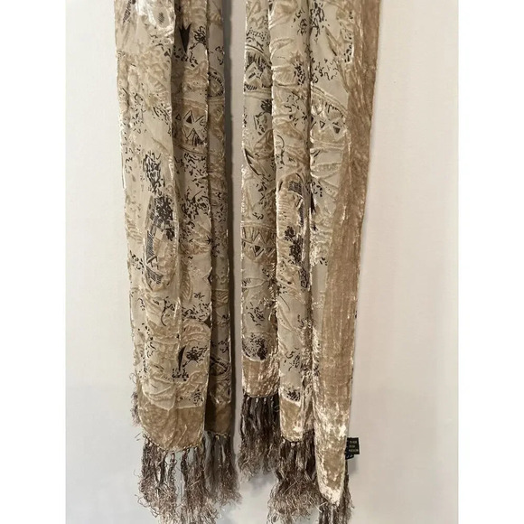J&X NY velvety silk blend textured scarf one size 1079 - Picture 1 of 8